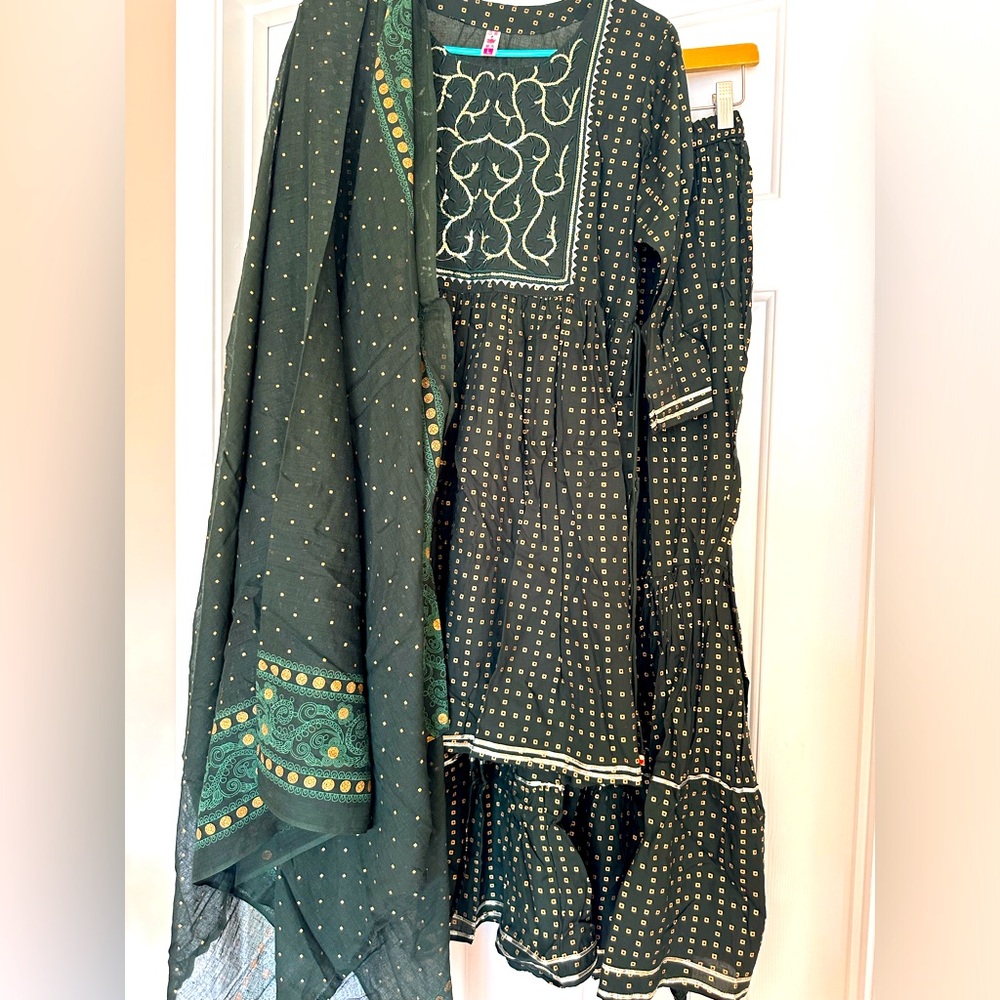 Sharara cotton suit